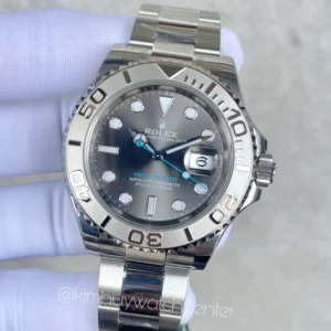 Yacht Master Rhodium Dial Stainless Steel with Platinum Bezel