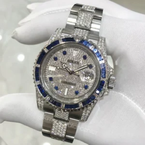 Rolex SUBMARINER Pave Diamond and Blue Ruby Edition