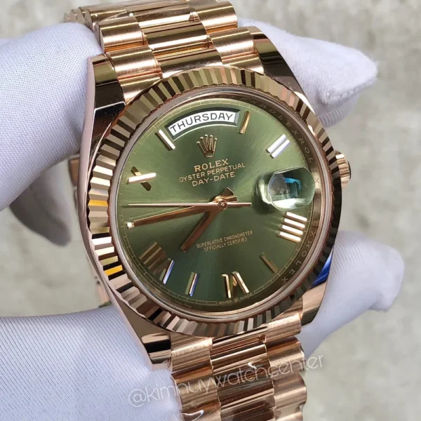 Day-Date II Rose Gold Olive Green Dial - Image 2