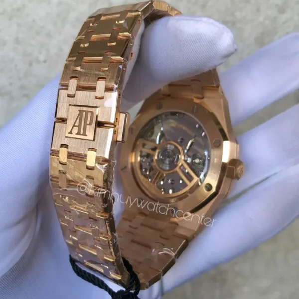 Audemars Piguet Royal Oak 15500OR Rose Gold Black Dial - Image 2