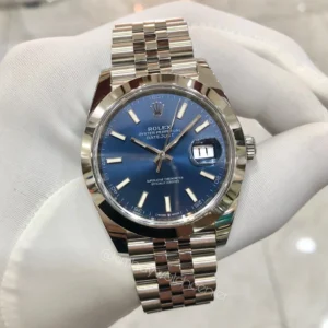 Rolex DATEJUST II Blue Dial Solid Bezel Jubilee Bracelet