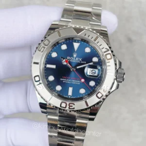 Yacht-Master Blue Dial Stainless Steel with Platinum Bezel