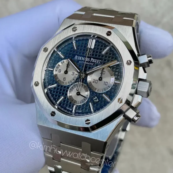 Audemar Piguet Royal Oak Chronograph Stainless Steel Blue Dial - Image 2