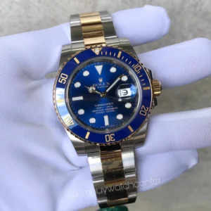 Submariner Two Tone Blue Dial Ceramic Bezel