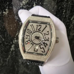 Franck Muller Vanguard V45 Diamond Case and Pave Dial Edition