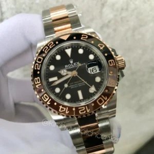 GMT-Master II Two Tone Rose Gold Steel Rootbeer