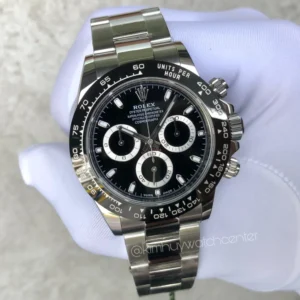 Daytona Stainless Steel Black Dial Ceramic Bezel
