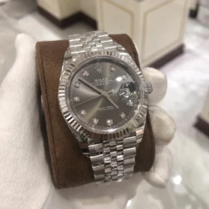 Rolex DATEJUST II Grey Dial Fluted White Gold Bezel