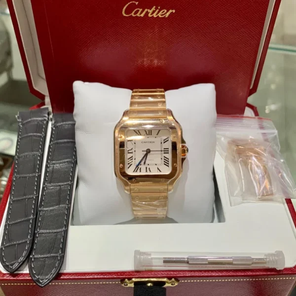 Cartier de Santos Medium Size Rose Gold - Image 3