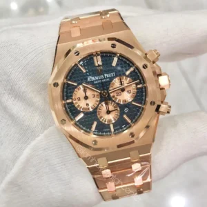 Audemars Piguet Royal Oak Blue Dial Rose Gold