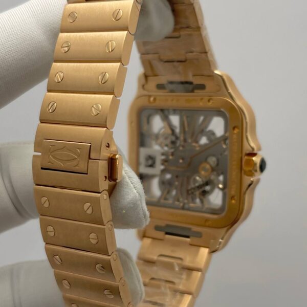 Cartier de Santos Skeleton Rose Gold 39.8MM Manual Winding - Image 2