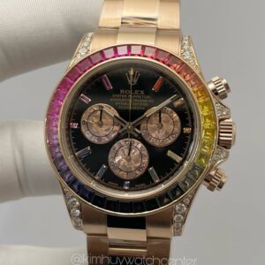 Rolex Daytona 116505 Rose Gold Upgrade to Rainbow Edition
