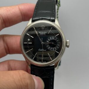 Rolex Cellini White Gold Black Dial