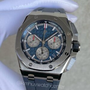 Audemars Piguet Royal Oak Offshore Chronograph 26420TI Blue Dial Rubber Strap Titanium