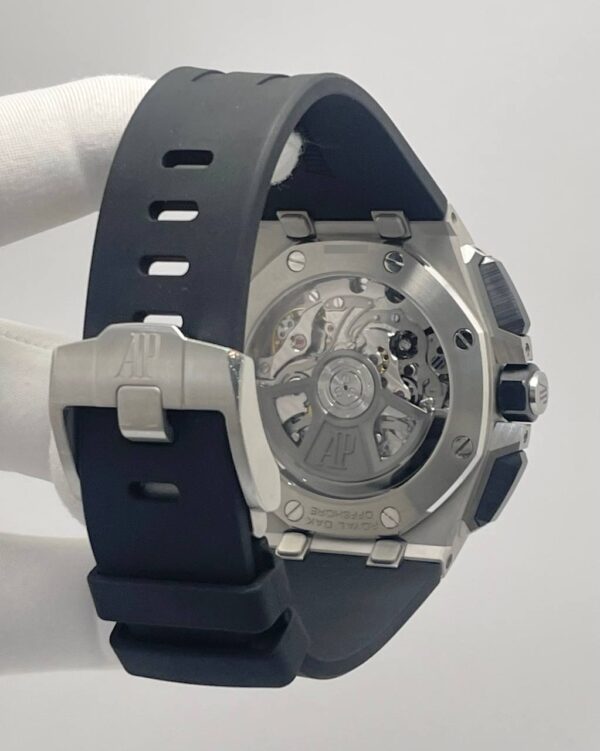 Audemars Piguet Royal Oak Offshore Smoke Dial Ceramic Bezel Steel Rubber Strap - Image 3