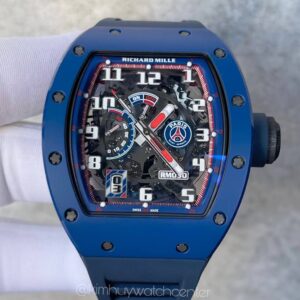 Richard Mille RM030 PSG Edition Blue Ceramic Rubber Strap