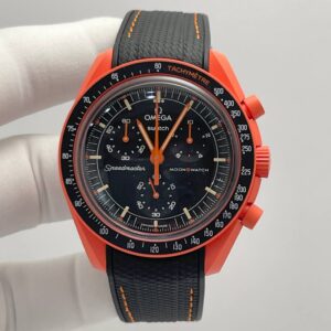 Omega Moonswatch Mission to Earth (Lava) Orange Bioceramic Case