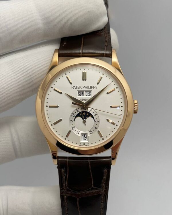 Patek Philippe Annual Calendar Moonphase 5396R White Dial Rose Gold