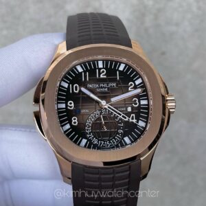 Patek Philippe Aquanaut Dual Time 5164R Rose Gold Chocolate Dial