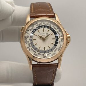 Patek Philippe World Time 5110R Rose Gold Silver Dial