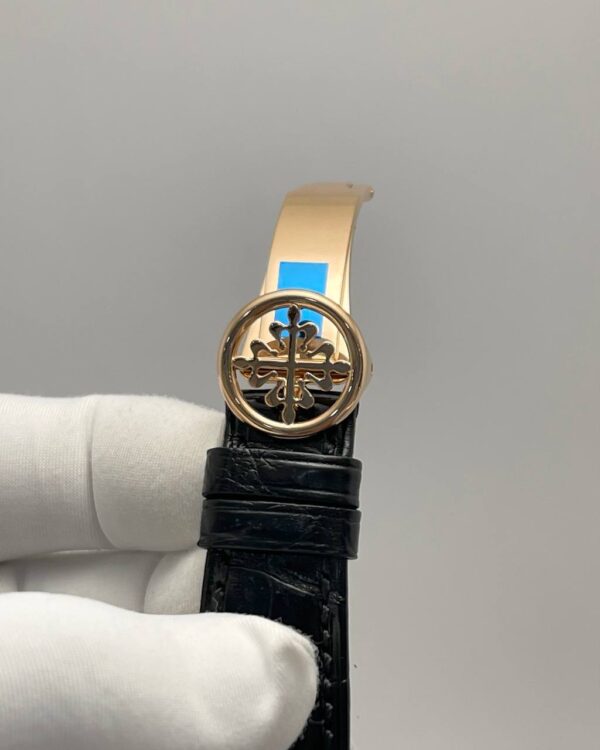 Patek Philippe Calatrava 5000R Rose Gold Leather Strap - Image 4