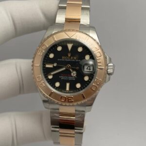 Rolex Yacht-Master Twotone Rose Gold & Steel Black Dial