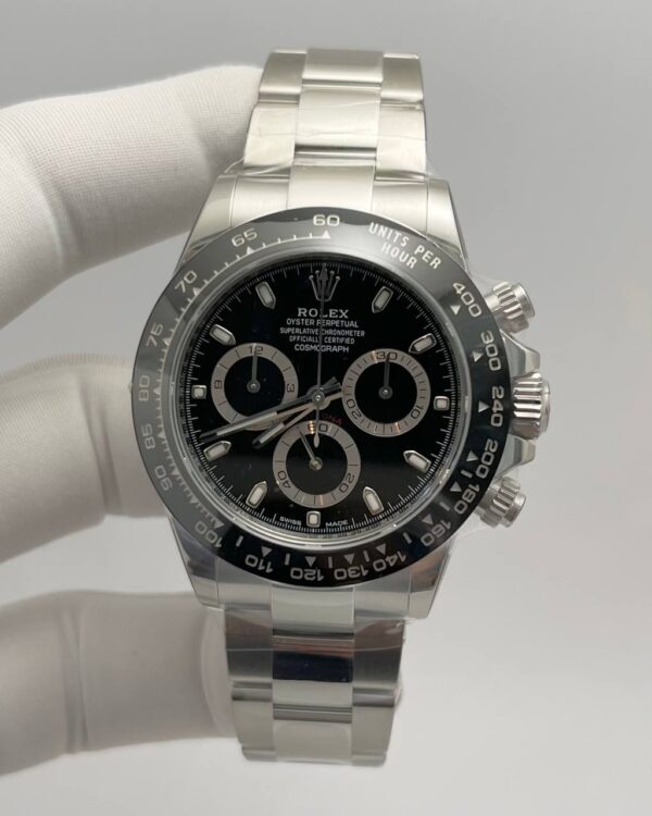 Rolex Daytona Black Dial Ceramic Bezel Stainless Steel
