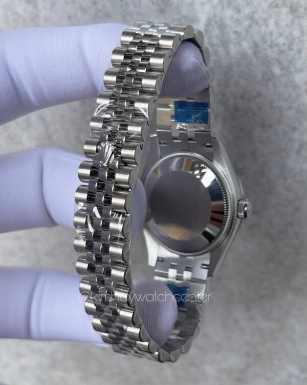 Rolex Datejust II Fluted White Gold Bezel Blue Floral with Diamonds Dial - Image 2