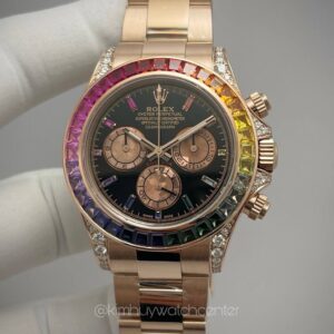 Rolex Daytona 116505 Full Rose Gold Upgrade to Rainbow Edition
