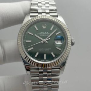 Rolex Daydate II Olive Green Dial Everose Gold
