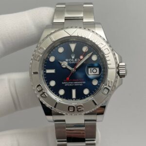 Rolex Yacht-Master Blue Dial Platinum Bezel Stainless Steel