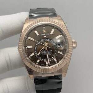 Rolex Sky-Dweller Oysteflex Chocolate Dial Everose Gold
