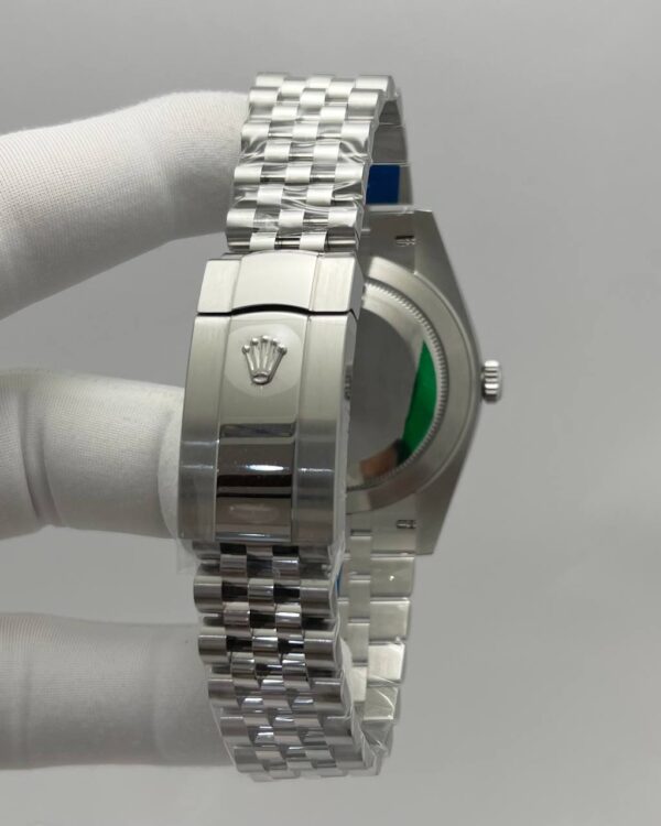 Rolex Datejust Mint Green Dial White Gold Bezel Jubilee Bracelet - Image 2