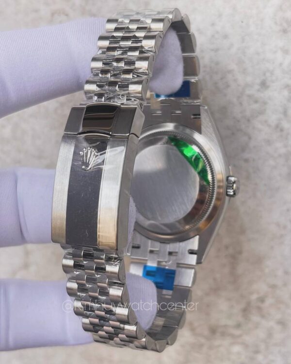 Rolex Datejust Blue Dial White Gold Bezel Stainless Steel - Image 2