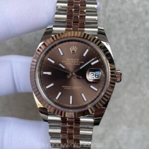 Rolex Datejust II Twotone Chocolate Dial Everose Gold Jubilee Bracelet