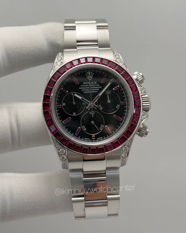 Rolex Daytona Full White Gold “Red Ruby Edition” - Image 2