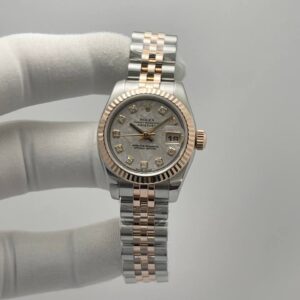 Rolex Datejust Twotone Rose Gold & Steel Jubilee Bracelet