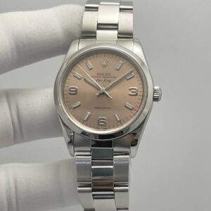 Rolex Airking 14000 Pink Dial Stainless Steel 34MM