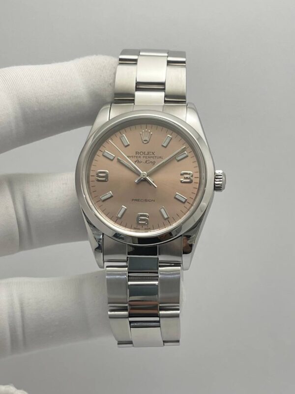 Rolex Airking 14000 Pink Dial Stainless Steel 34MM