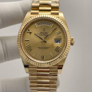 Rolex Daydate II Champagne Dial Romans Numerals Yellow Gold