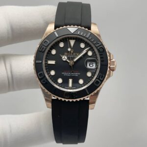 Rolex Yacht Master Oysterflex Ceramic Bezel Rose Gold