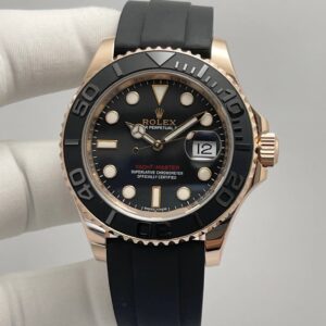 Rolex Yacht Master Oysterflex Ceramic Bezel Rose Gold