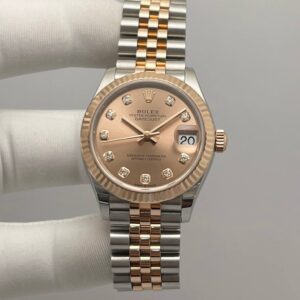 Rolex Datejust Lady Twotone Rose Gold & Steel Diamonds Numerals