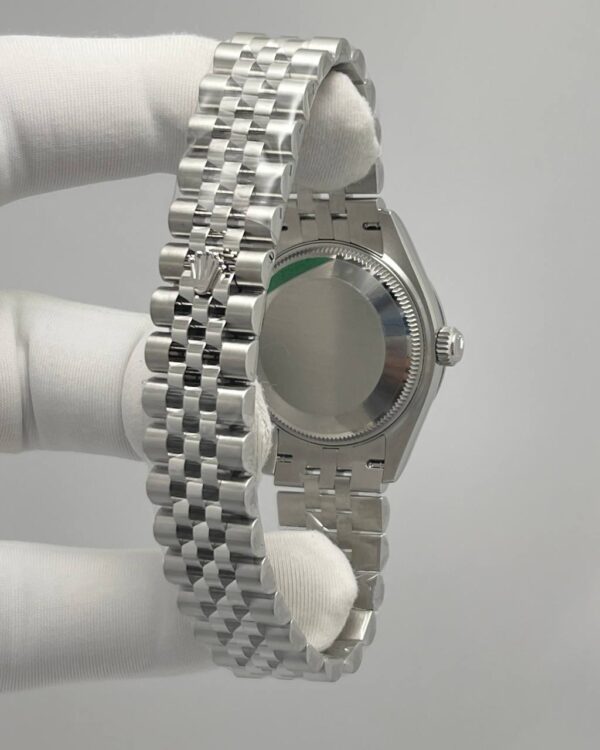 Rolex Datejust Mint Green Dial Fluted White Gold Bezel Jubilee Bracelet - Image 2