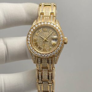 Rolex Lady Pearlmaster Datejust Yellow Gold “Icedout Diamond Sunshine Edition”