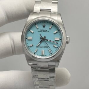 Rolex Oyster Perpetual Tiffany Blue Dial Stainless Steel