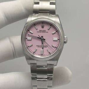 Rolex Oyster Perpetual Candy Pink Dial Stainless Steel