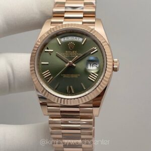 Rolex Daydate Olive Green & Romans Numerals Dial