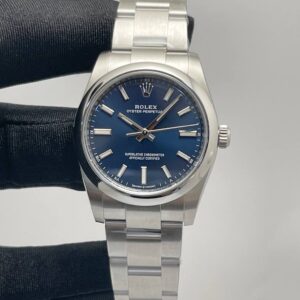 Rolex Oyster Perpetual Blue Dial Stainless Steel