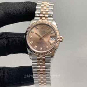 Rolex Datejust Lady Twotone Rose Gold & Steel Diamonds Numerals